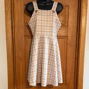Moon & Stars Girls Plaid Kids Casual Dress size 16